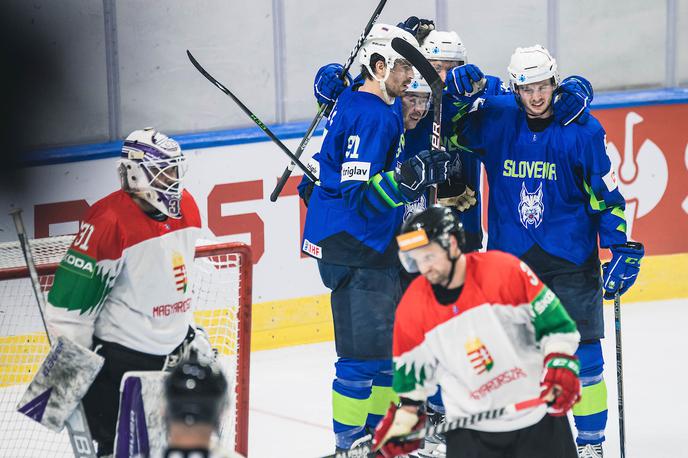 SP v hokeju (Ljubljana): Slovenija - Madžarska | Slovenci so tudi na drugi pripravljalni tekmi premagali Madžare, tokrat s 4:2. | Foto Grega Valančič/Sportida