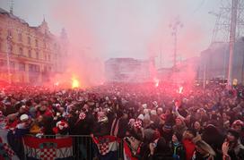 Zagreb navijači slavje