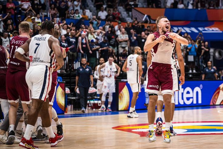 Latvijci so bili v končnici bolj zbrani. | Foto: FIBA