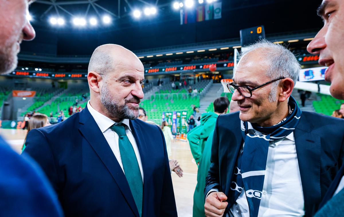 Zvezdan Mitrović, Emil Tedeschi, Cedevita Olimpija | Zvezdan Mitrović in Emil Tedeschi po zmagi | Foto Aleš Fevžer