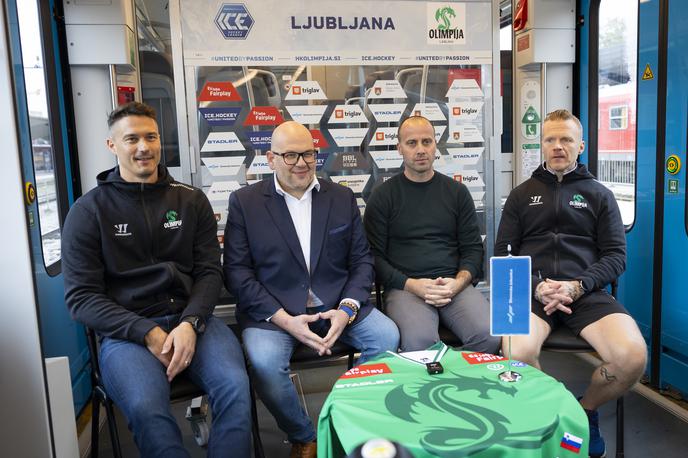 HK Olimpija Ljubljana, Antti Karhula, Anže Ulčar, Miha Butara, Upi Karhula, Žiga Pavlin | Pri HK Olimpija Ljubljana bodo v petek odprli novo sezono IceHL. Prvi cilj je preboj v končnico, ki jim je v zadnji sezoni ušla. | Foto Bor Slana/STA