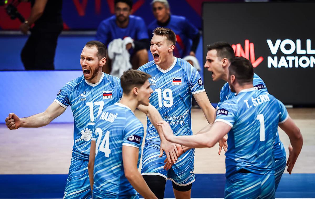 slovenska odbojkarska reprezentanca : Kuba Rok Možič | Slovenci so za uvod premagali Kubo. | Foto VolleyballWorld
