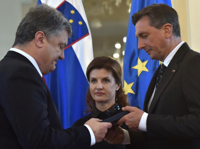 Pahor in Porošenko sta se nazadnje sešla pred letom dni v Ukrajini.  | Foto: Bobo