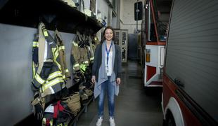 Stevardesa, ki je postala poklicna gasilka na brniškem letališču