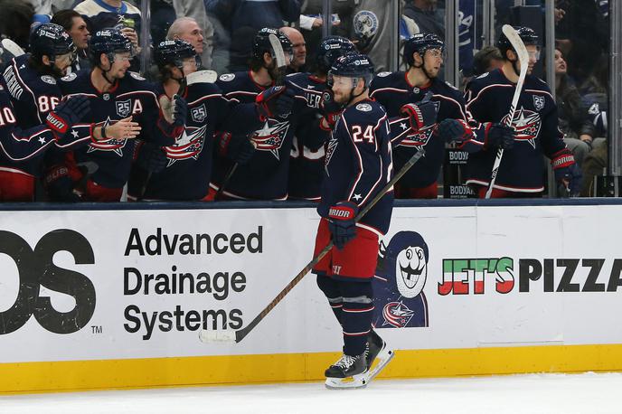 Mathieu Olivier Columbus | Na seznam strelcev se je pri Columbusu vpisal tudi Mathieu Olivier. S štirimi točkami, za gol in tri podaje, je postavil svoj osebni rekord za Blue Jackets. | Foto Reuters