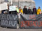 protest, Ljubljana, prosilci za azil