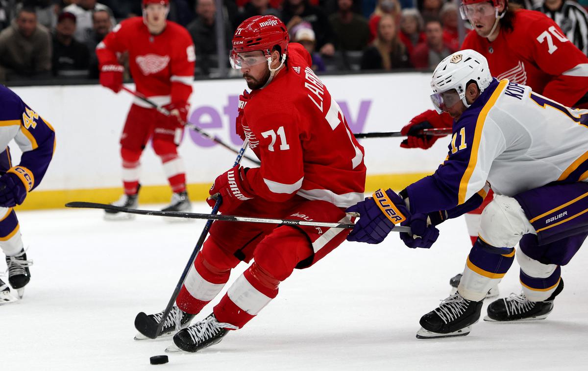 Anže Kopitar | Kralji so za četrto zaporedno zmago premagali Detroit. | Foto Reuters