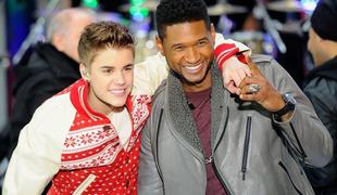 Usher in Justin Bieber v studiu