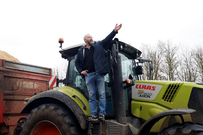 Več kot 400 traktorjev je prejšnji teden blokiralo središče Toulousa. | Foto: Reuters