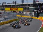 Montreal štart George Russell Max Verstappen