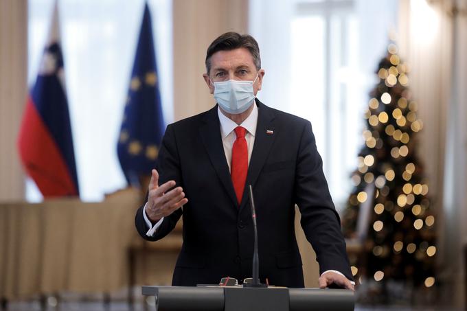 Naj premislijo o tem, da bi se cepili, je predsednik Pahor pozval tudi vse prebivalce Slovenije. | Foto: STA ,
