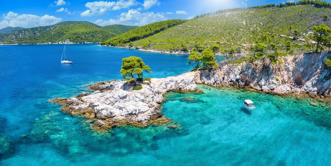 Panoramski pogled na znameniti rt iz filma Mamma Mia na otoku Skopelos | Foto: Shutterstock