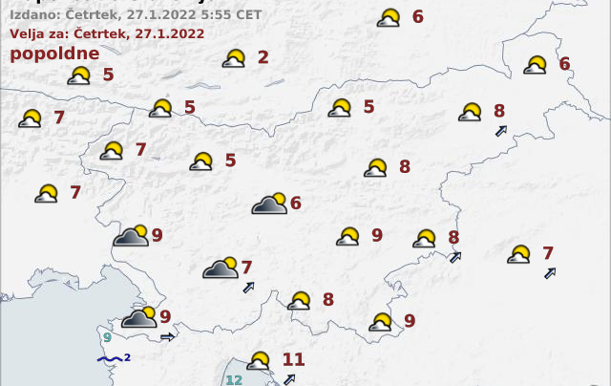 vreme | Foto ARSO Meteo