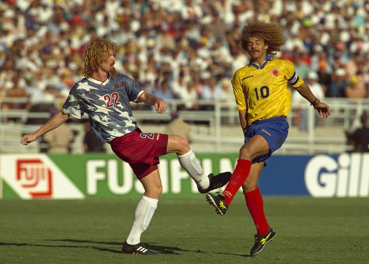 Carlos Valderrama, Alexi Lalas | Foto: Reuters