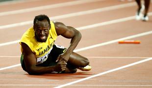 Nočna mora za največja zvezdnika: Bolt končal poškodovan na stezi, Farah brez dvojne krone #video