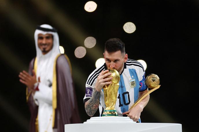 Lionel Messi | Lionel Messi je na SP 2022 z Argentino postal svetovni prvak in bil izbran za najboljšega nogometaša tekmovanja. S sedmimi zadetki je bil drugi najboljši strelec. | Foto Reuters