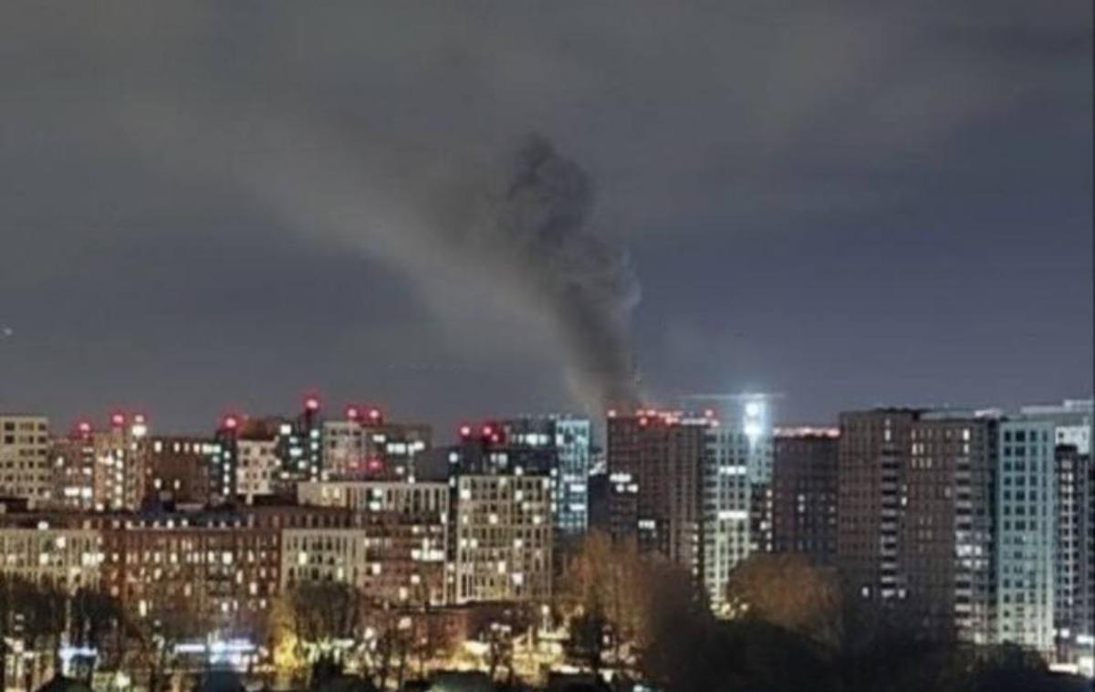 Moskva | Proti Moskvi je bilo usmerjenih 34 dronov.  | Foto X/@Hellin72