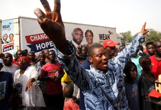 Ljudje na ulicah Liberije so navdušeni. | Foto: Reuters