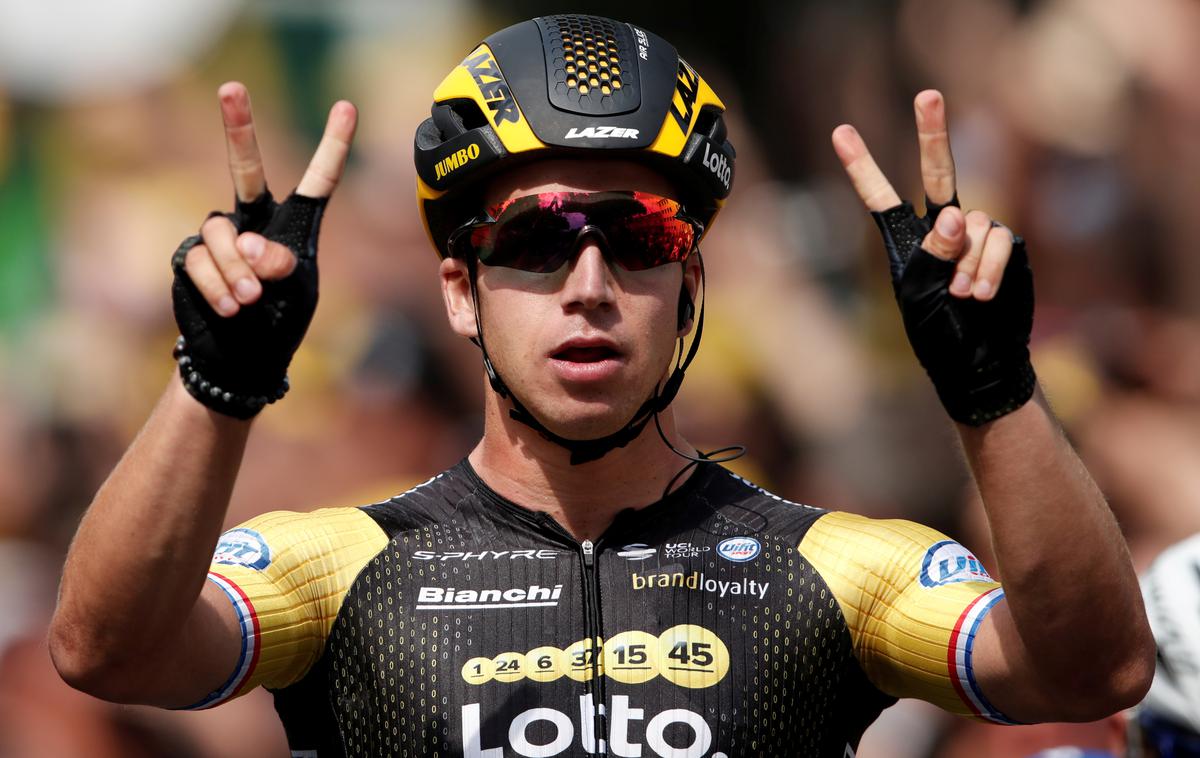 Dylan Groenewegen | Nizozemec Dylan Groenewegen je zmagovalec klasične enodnevne kolesarske dirke svetovne serije Brugge-De Panne. | Foto Reuters