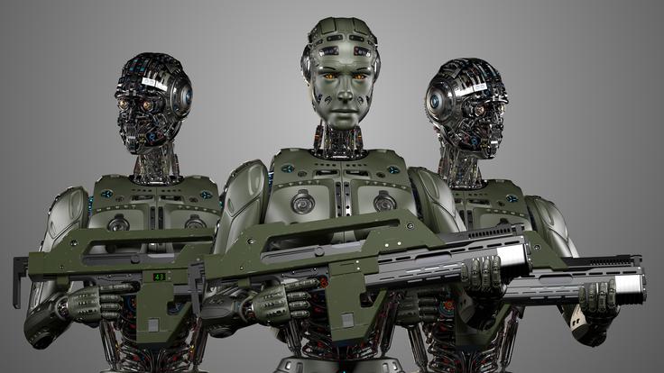 Robot. AI. UI. Umetna inteligenca. Vojskovanje. | Foto: Shutterstock