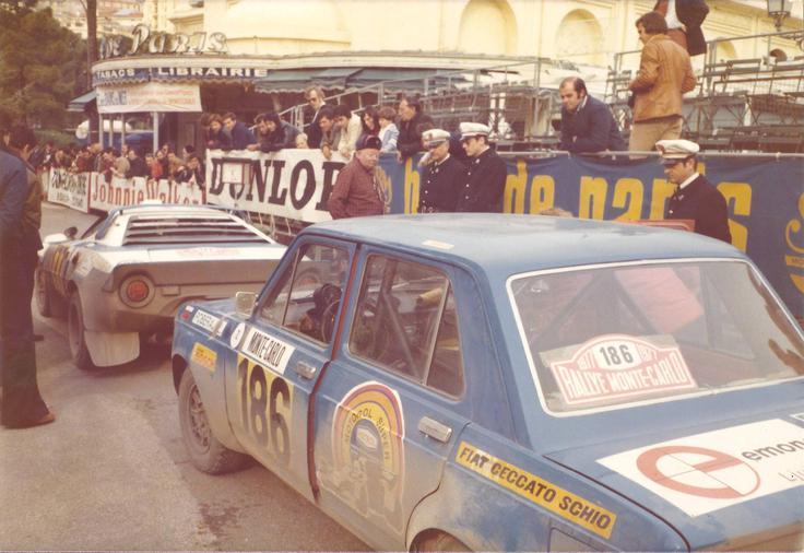 Slovenska stoenka (uradno fiat 128) Leona Poberaja in lancia stratos HF | Foto: osebni arhiv Leon Poberaj