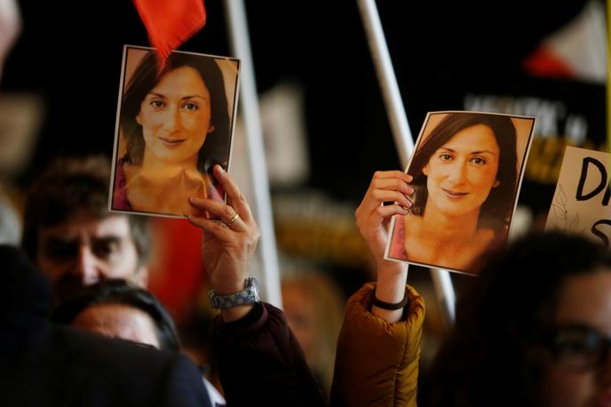 Malta novinarka Daphne Caruana Galizia | V povezavi z umorom novinarke Caruane Galizia pred dvema letoma so na Malti danes aretirali poslovneža Yorgena Fenecha.