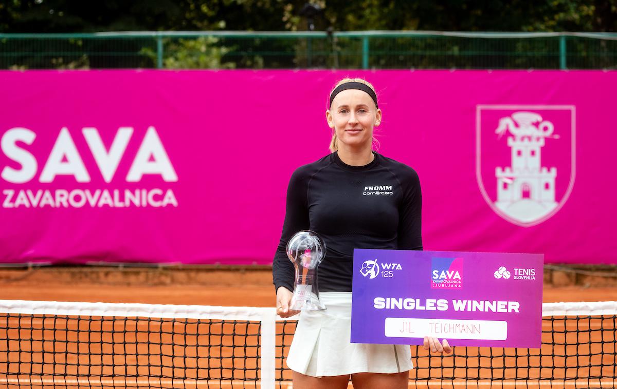 WTA Ljubljana | Jil Teichmann je v finalu turnirja v Ljubljani ugnala favoritinjo iz Španije. | Foto Sportida