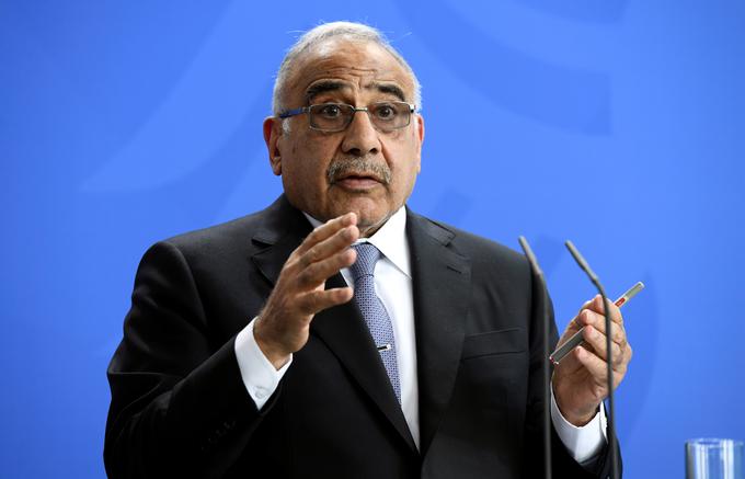 Iraški premier Adel Abdul Mahdij je na začetku oktobra s položaja odstopil.  | Foto: Reuters