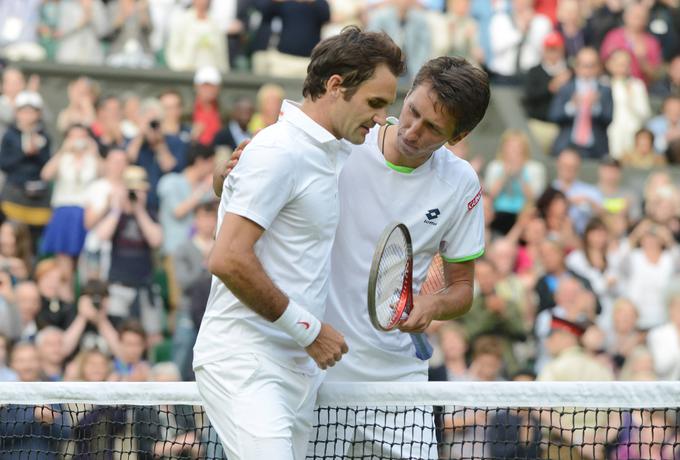 Sergij Stahovski je leta 2013 v Wimbledonu poskrbel za eno večjih senzacij, potem ko je v drugem krogu premagal Rogerja Federerja. | Foto: Guliverimage/Vladimir Fedorenko