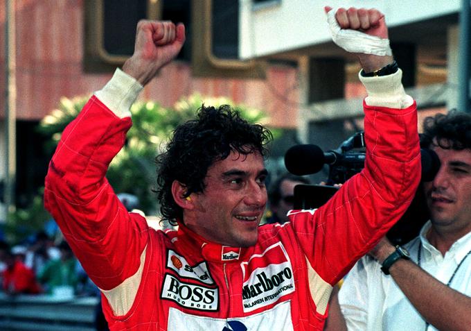 Ayrton Senna je bil najhitrejši na VN Monaka kar šestkrat. | Foto: Reuters