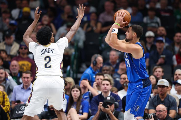 Petintridesetletni "ostrostrelec" Klay Thompson v tej sezoni ne blesti pri Dallasu. | Foto: Reuters