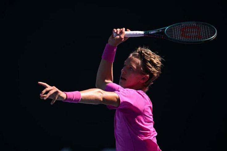 Žiga Šeško se je na mladinskem OP Avstralije uvrstil v veliki finale. | Foto: Teniška zveza Slovenije