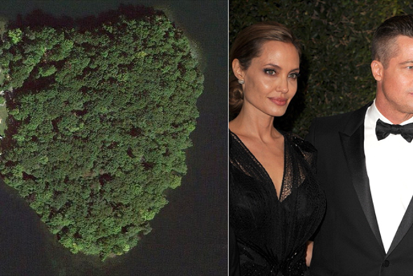 Romantični otoki v obliki srca - enega je kupila tudi Angelina Jolie (foto)
