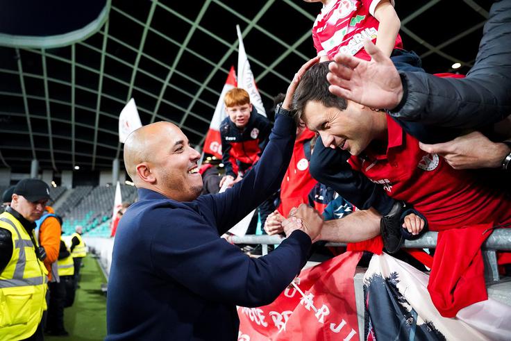 Trener Jura Arsić je popeljal Aluminij v finale pokalnega tekmovanja, kjer se bo 13. maja v Celju pomeril z največjo senzacijo pokalne sezone. | Foto: Filip Barbalić