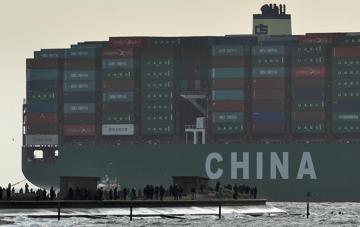 ladja kontejner | Največ ponarejenih izdelkov pride po pomorski poti in iz Kitajske. | Foto Reuters