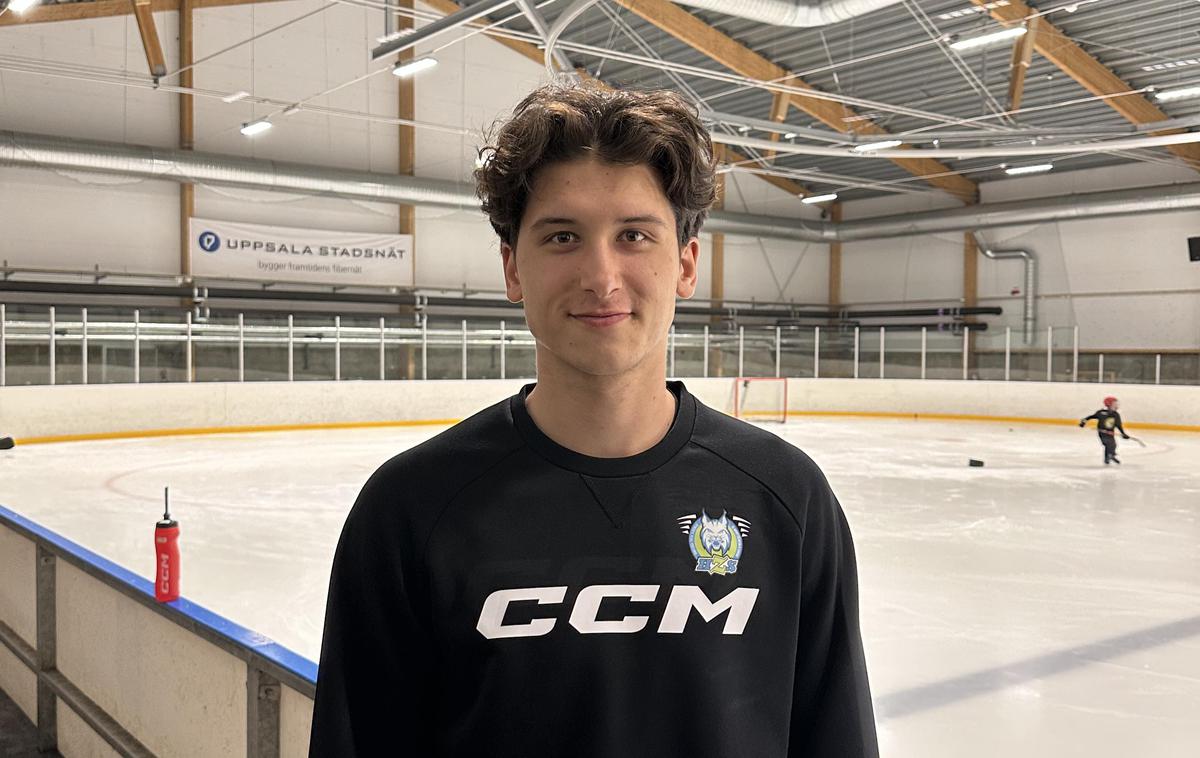 Jan Goličič | Branilec Jan Goličič je pri 18 letih eden od novincev v članski reprezentanci, ki bodo prvič sodelovali na svetovnem prvenstvu. | Foto Hokejska zveza Slovenije