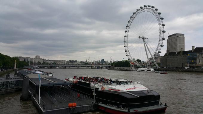 London Eye, ko je vreme bolj kislo. | Foto: 