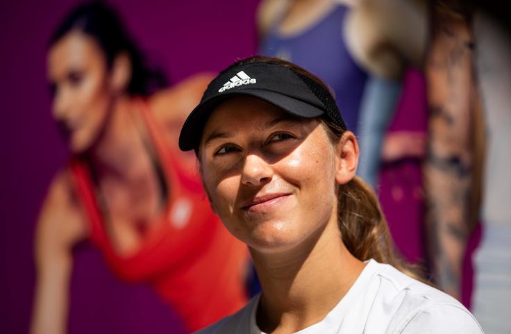 Kaji Juvan gre na domačem turnirju, kjer je v prvem krogu presenetila prvo nosilko, vse kot po maslu. | Foto: Vid Ponikvar/Sportida