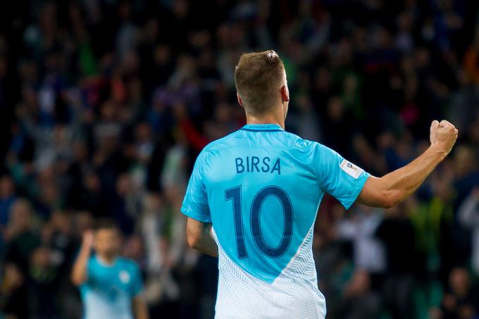 Valter Birsa je dosegel zadnji zadetek za visoko zmago Slovenije s 4:0. | Foto: Urban Urbanc/Sportida