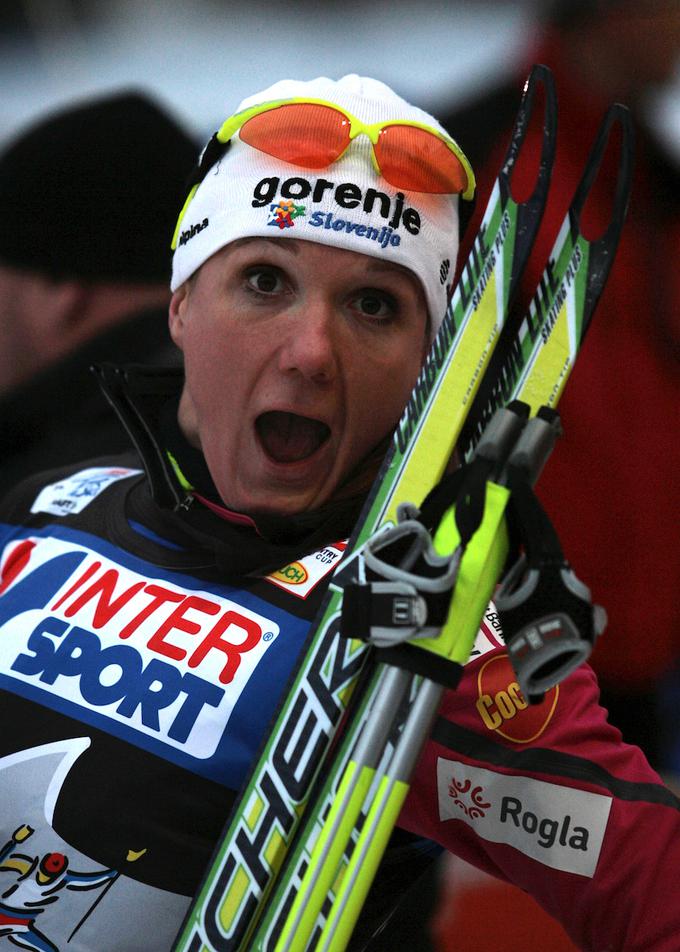 Petra Majdič se je dvakrat povzpela na stopničke. | Foto: Sportida