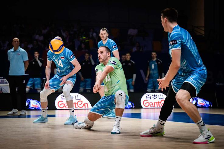 liga narodov četrtfinale Slovenija Francija | Foto: VolleyballWorld