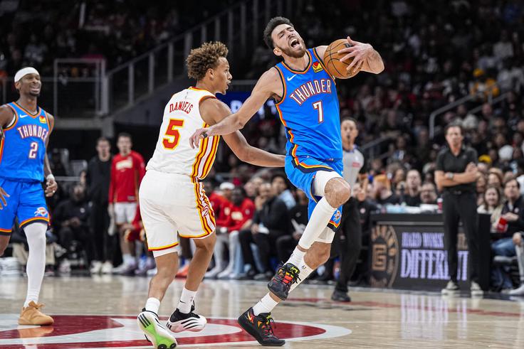 Oklahoma City Thunder, Chet Holmgren Chet Holmgren je zadel šest trojk iz osmih poskusov. | Foto: Reuters