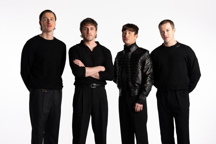 Na fotografiji (od leve proti desni): Harris Dickinson (John Lennon), Paul Mescal (Paul McCartney), Barry Keoghan (Ringo Starr) in Joseph Quinn (George Harrison) | Foto: Profimedia
