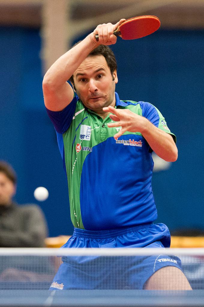 Bojan Tokić je z naskokom najizkušenejši slovenski reprezentant v namiznem tenisu. | Foto: Urban Urbanc/Sportida