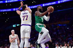 Boston pokvaril slovesnost v Los Angelesu, razigrana Kelta zasenčila Dončića #video