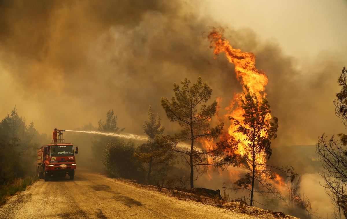 požar Turčija gasilci | Kofol je bil eden od skupno 48 slovenskih gasilcev, ki so avgusta šest dni gasili gozdne požare v Severni Makedoniji. (Fotografija je simbolična.) | Foto Reuters