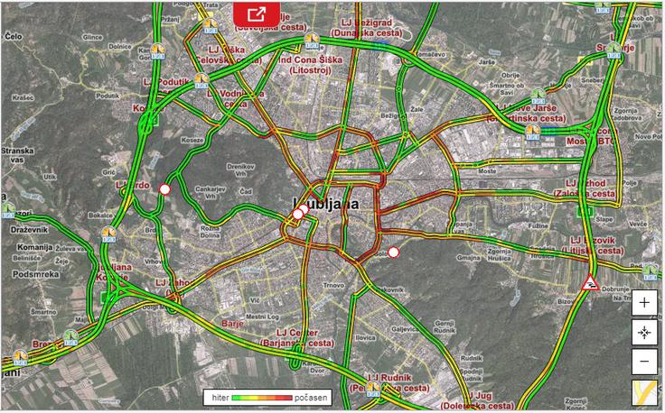promet ljubljanske ulice promet ljubljanske ulice | Foto: promet.si/Siol.net