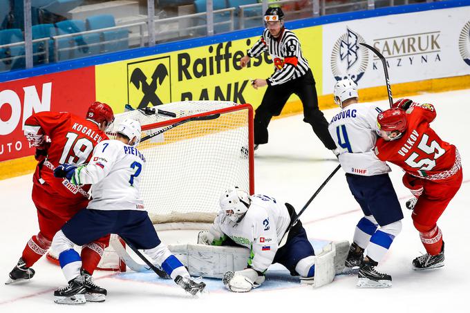 V slovenskih vratih je tokrat stal Luka Gračnar. | Foto: Matic Klanšek Velej/Sportida