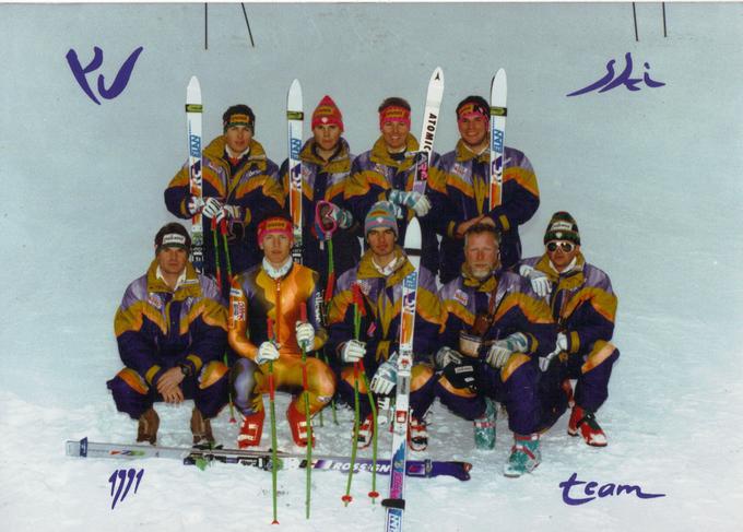 S slovensko smučarsko reprezentanco iz leta 1991. | Foto: Osebni arhiv