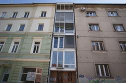 Najožji blok v Ljubljani: širok je le 3,45 metra